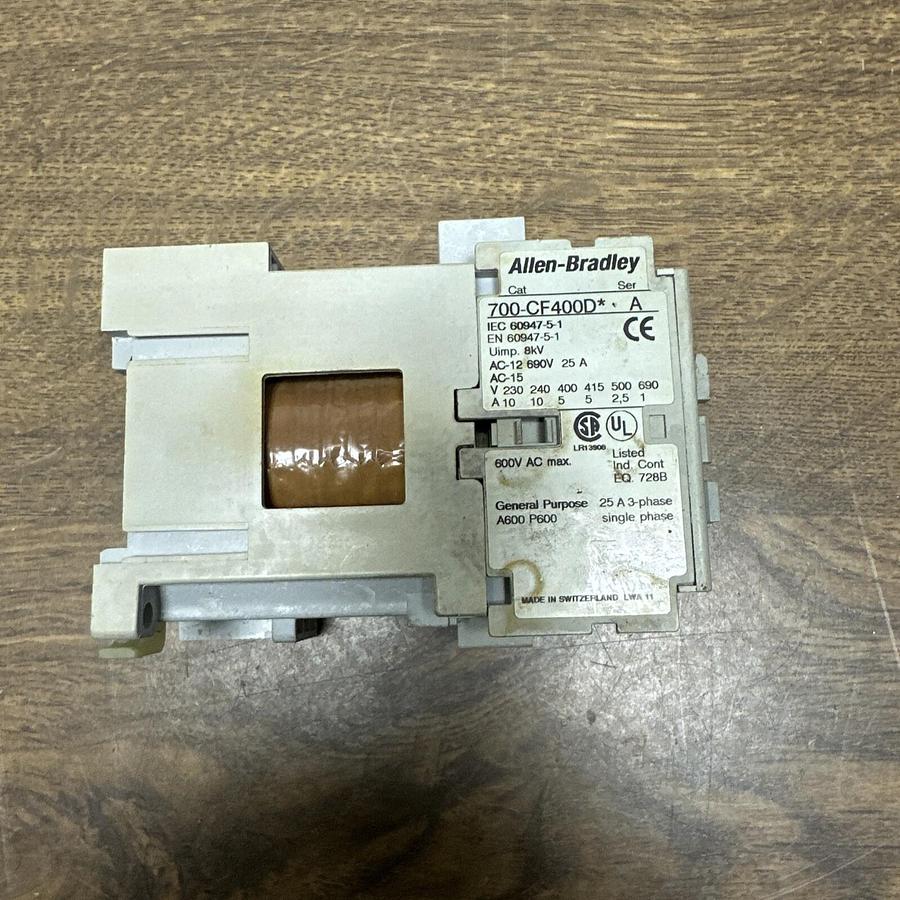 Used Allen Bradley,700-CF400D,Control Relay