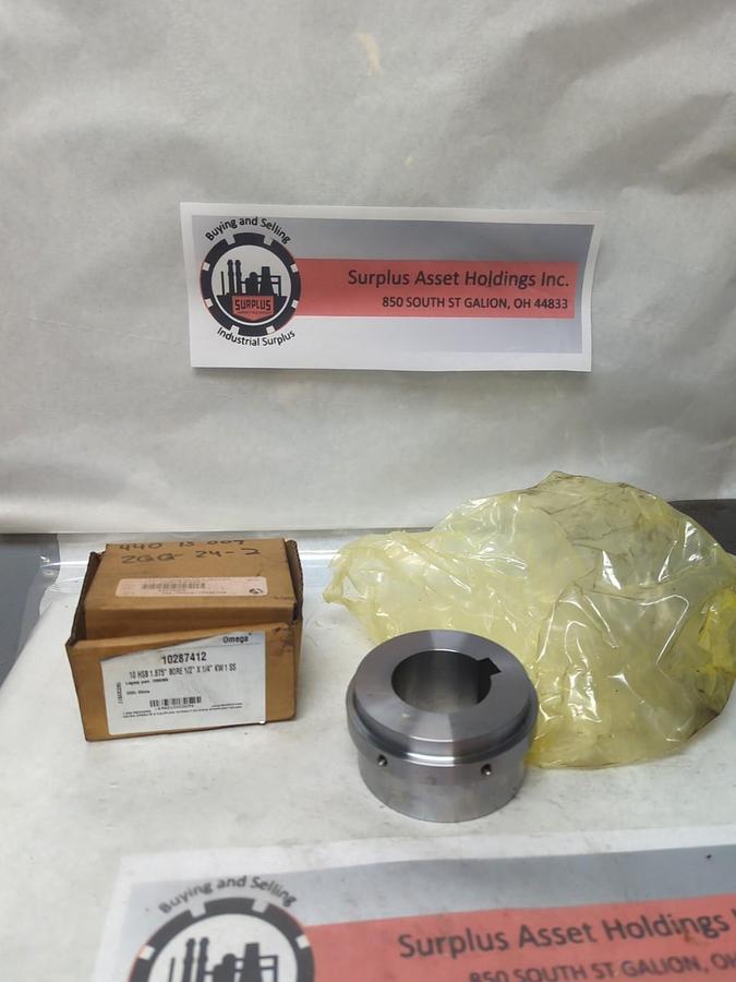 REXNORD,10287412,10HSB HUB 1.875" BORE 1/2" X 1/4" KW 1SS NOS