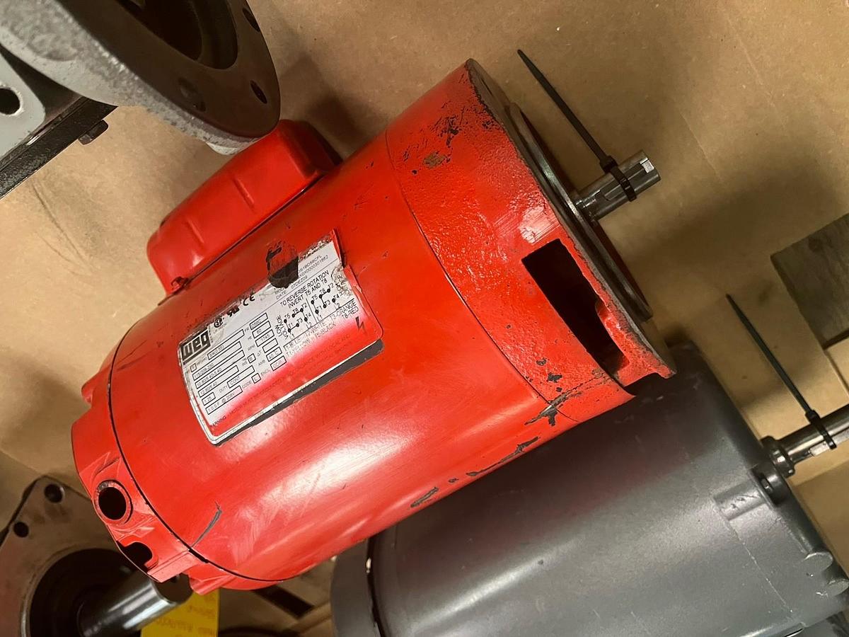 Used WEG,D56C,SINGLE PHASE MOTOR 3/4HP 1745 1PH FR D56C ODP
