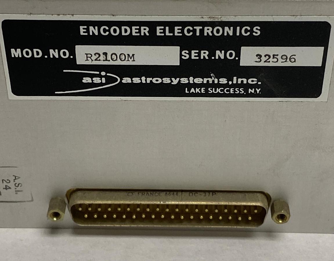 ASI Astrosystems Inc,Model R2100M,Encoder Electronics NOS