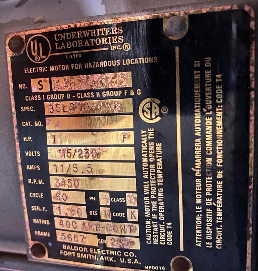 Used Cowles Dissolver,W-12-1.0,Mixer 115/230V 1PH