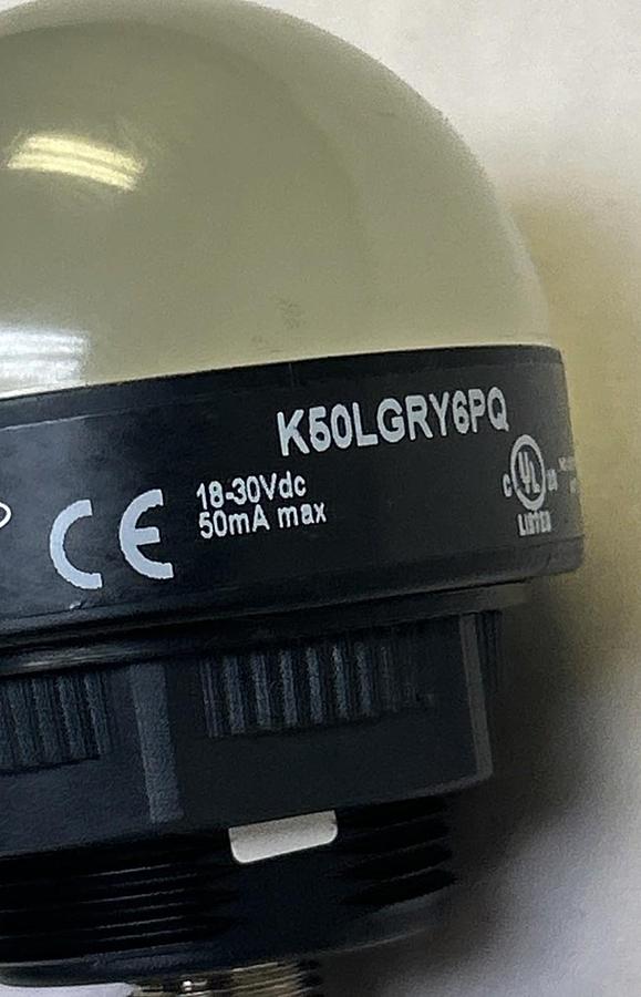 Used BANNER,K50LGRY6PQ,INDICATOR LIGHT LOT OF 2
