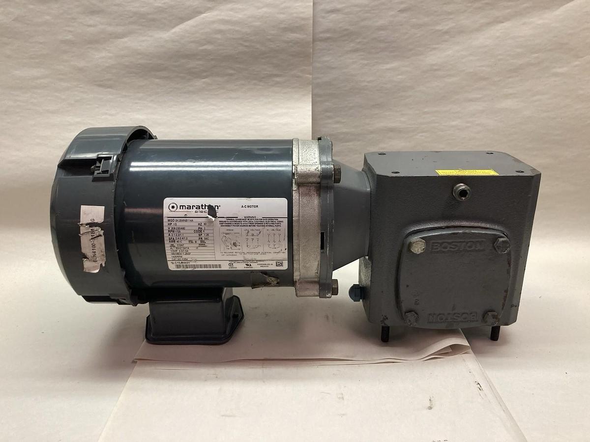 Used BOSTON GEAR,F71050BS1,GEAR REDUCER 1/2HP 1725RPM 50 RATIO
