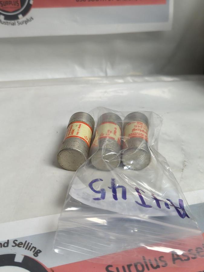 Used FERRAZ SHAWMUT,A4J45,AMP-TRAP FUSE 45 AMP LOT OF 3 PRE-OWNED
