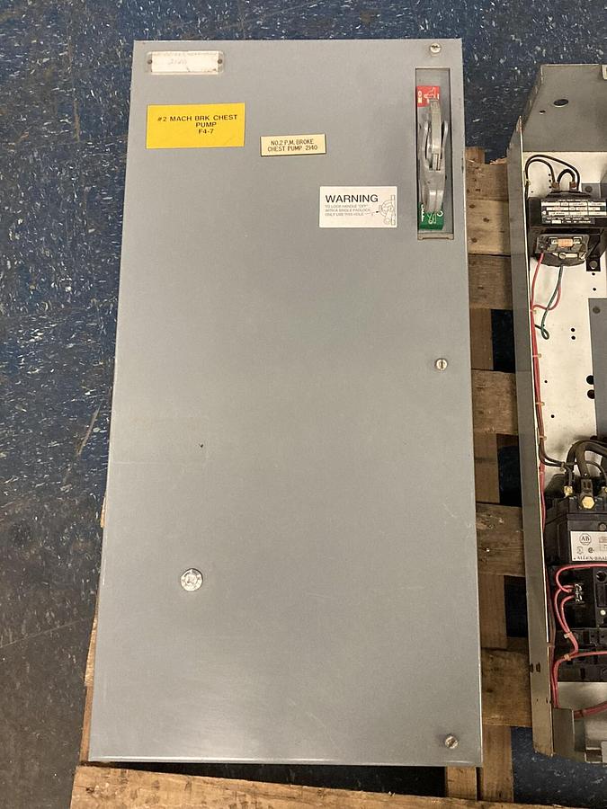 Used Allen-Bradley,2100 2112B,Size 3 Fused MCC 32 INCH Starter Feeder Bucket