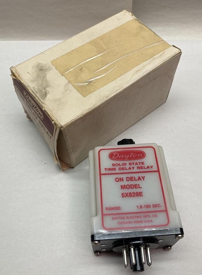 Dayton,5X829E,Time Delay Relay 1.8-180 Seconds
