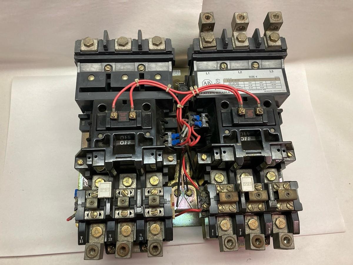 Used Allen-Bradley,520E-EOD,Nema Size 4 2-Speed Winding Starter
