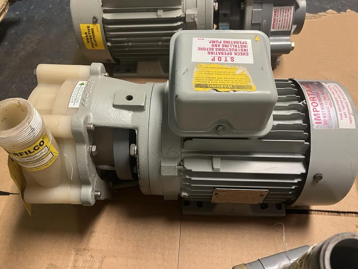Used SERFILCO,H2-X1-1/2kE6V(M2xM1)-H1.0,SERIES HE HORIZONTAL CHEMICAL PUMP 1HP 2X1.5