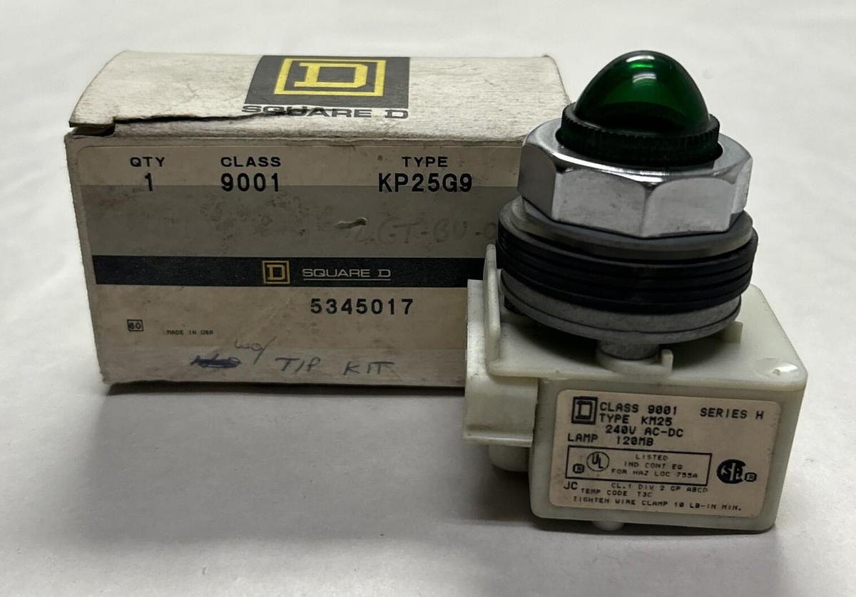 SQUARE D,9001KP25G9,PILOT LIGHT NOS
