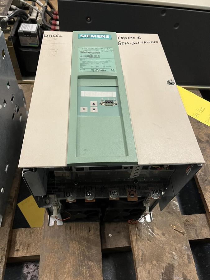 Used SIEMENS,6RA7078-6FV62-0-Z,SIMOREG DC CONVERTER 500VDC 210A