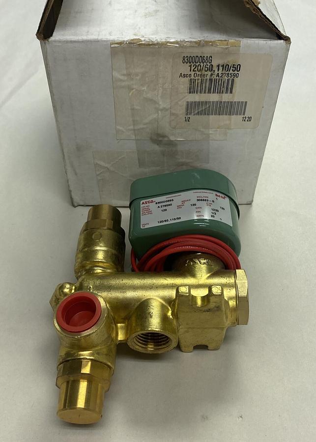 ASCO,8300D068G,SOLENOID VALVE 3WAY 1/2 INCH NEW
