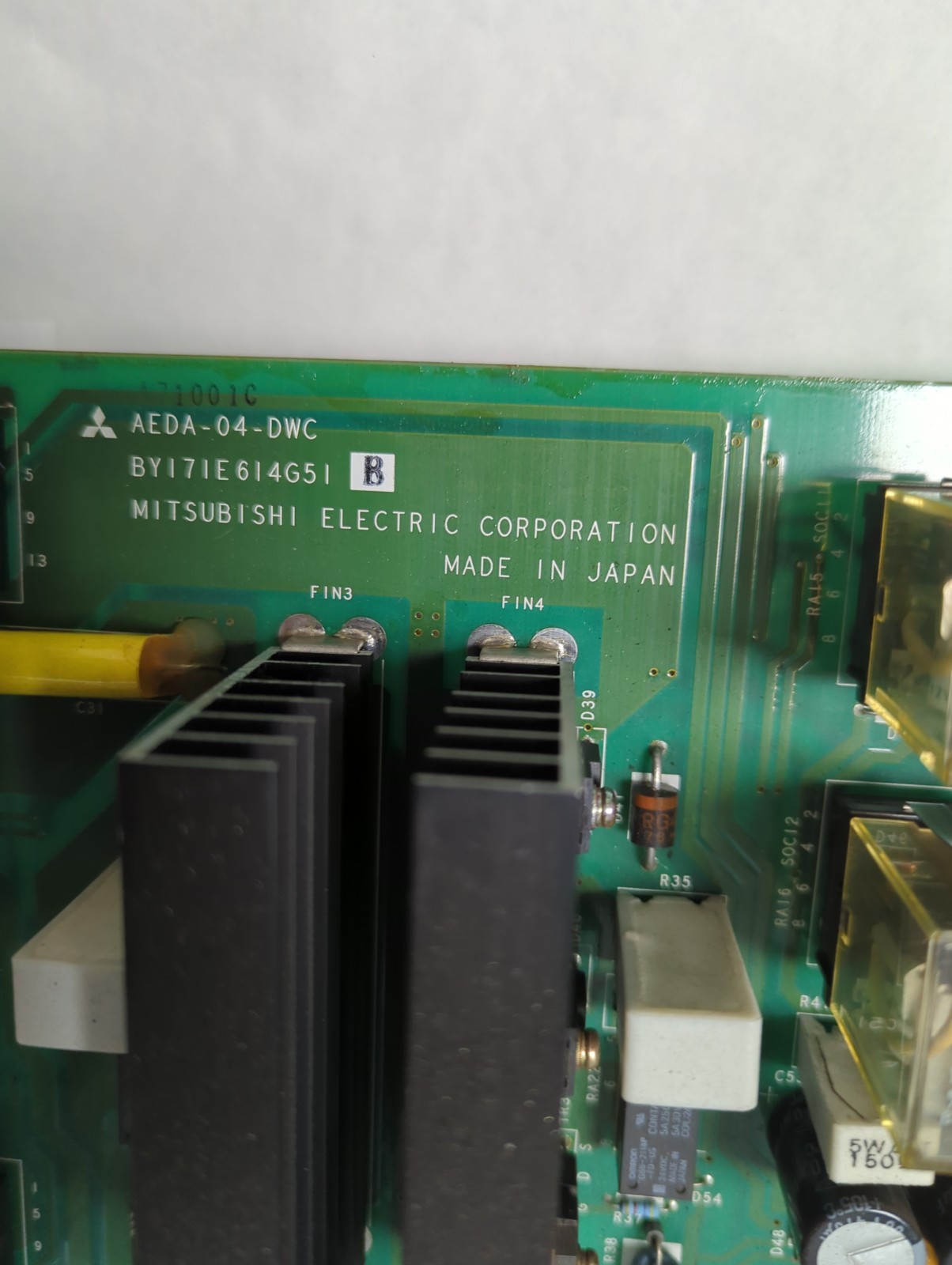 Used MITSUBISHI,AEDA-04-DWC,CIRCUIT BOARD BY171E614G51-B PRE-OWNED