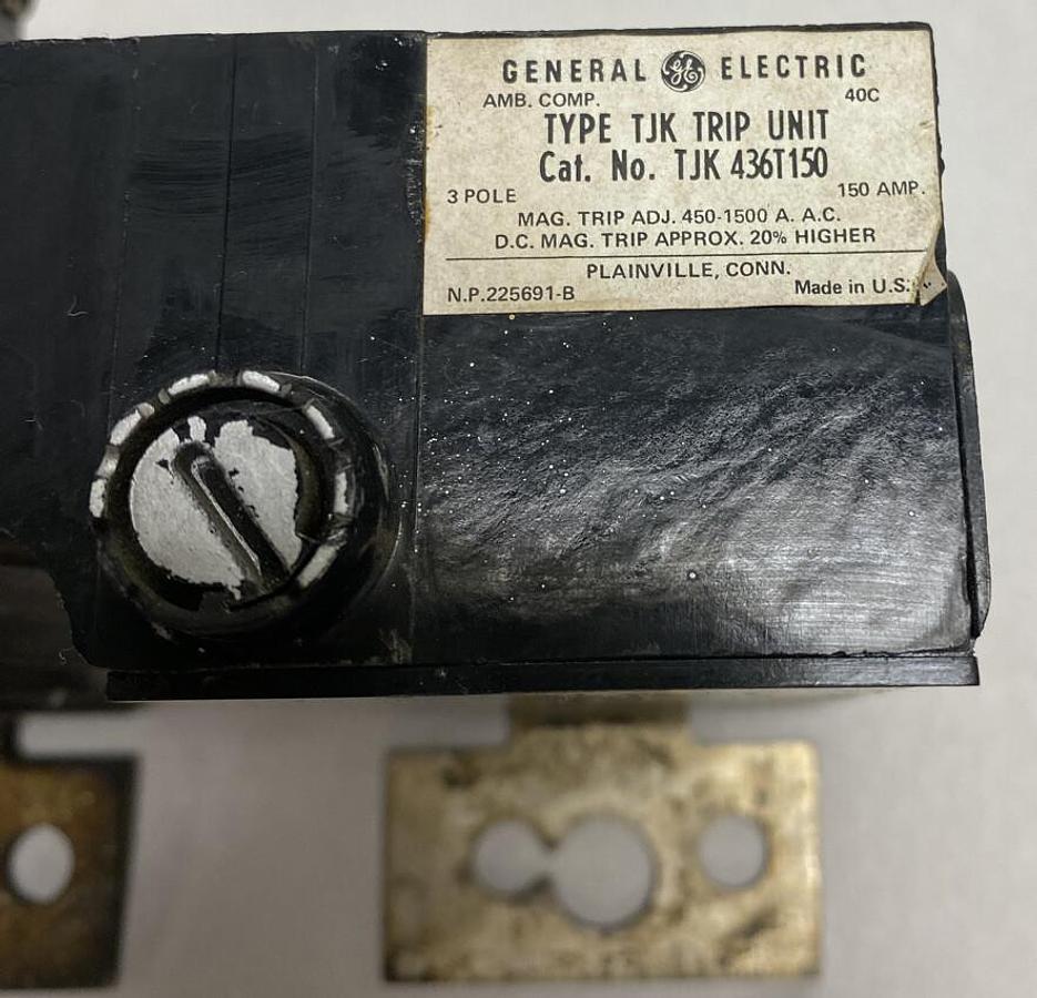 Used GE,TJK435T150,Circuit Breaker Trip Unit 150A 3 Pole