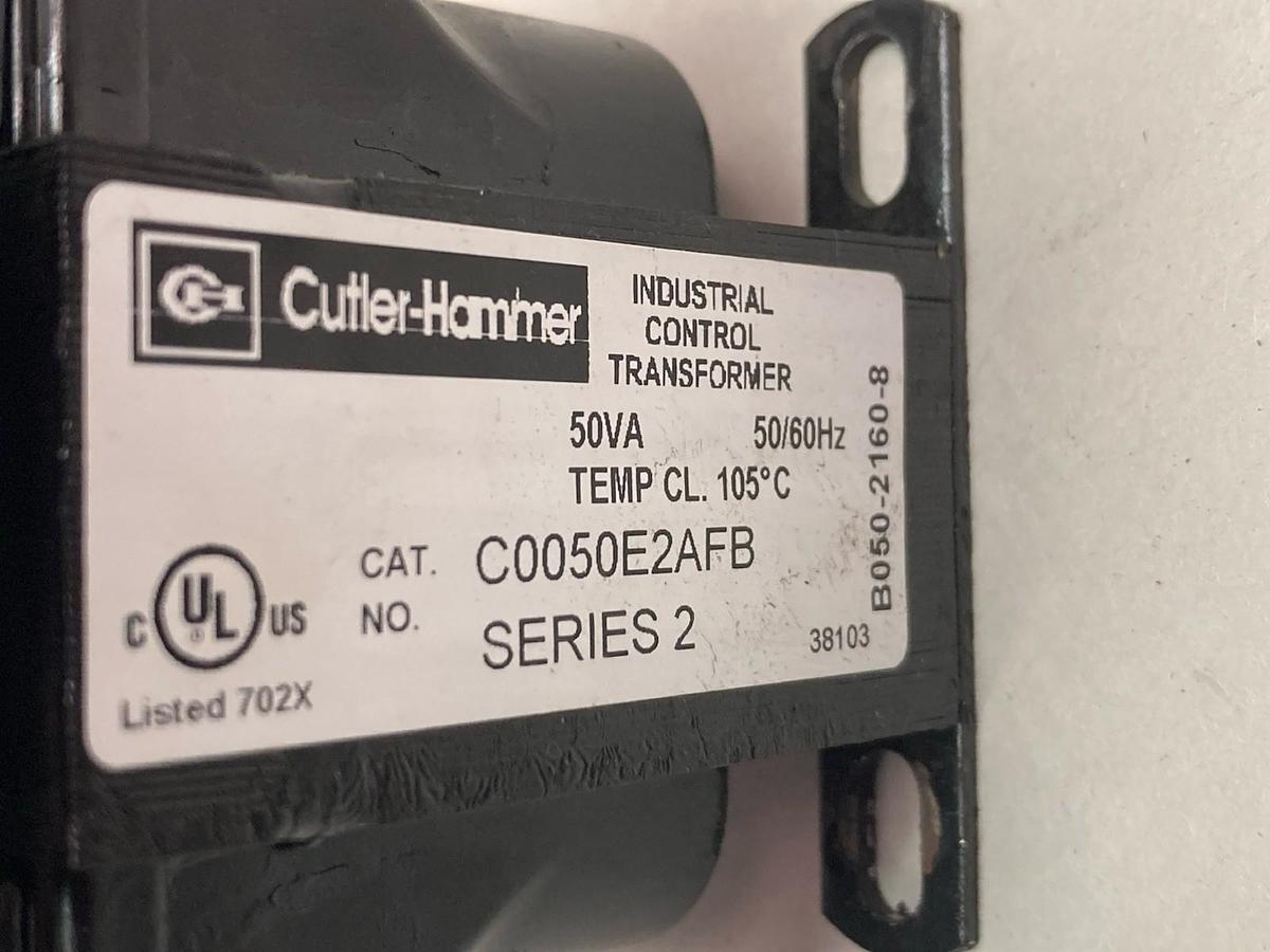 Used Cutler-Hammer,C0050E2AFB,Industrial Control Transformer Series 2 50VA 50/60Hz