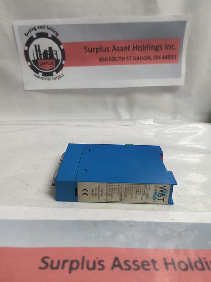Used W&T,84201 RS232,INTERFACE 20mA PRE-OWNED