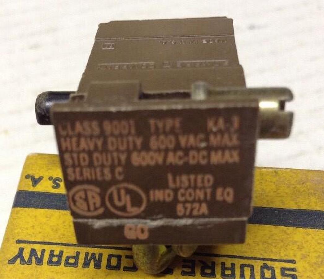 Square D,KA-3,Series C Contact Block