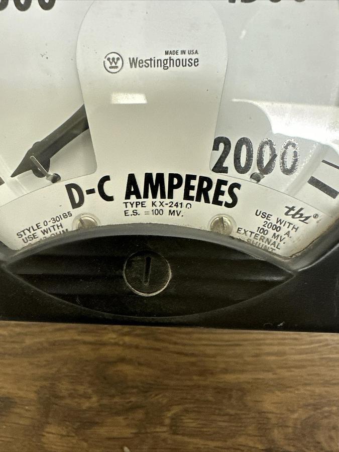 Westinghouse,KX-241,DC-Amperes 0-2000