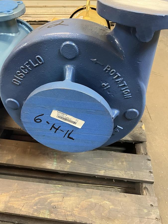 Used DISCFLOW,302-10-2HHD,3X2X10 GAS AND OIL CENTRIFUGAL PUMP 5HP 1755RPM 3PH