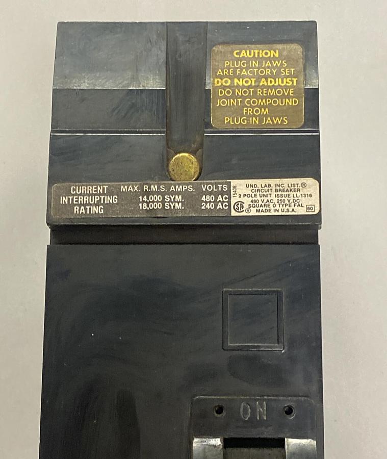 SQUARE D,FA24020AB,I-LINE CIRCUIT BREAKER 20A 480V NOS