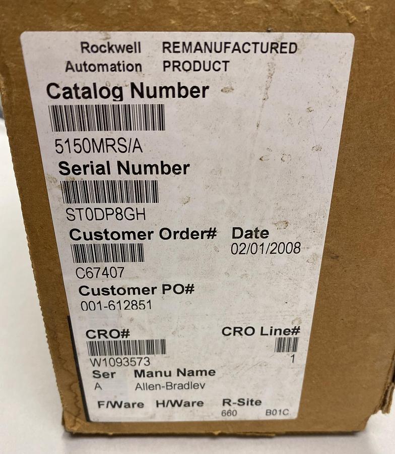 Used ALLEN BRADLEY,5150-MRS,SER A REMOTE SCANNER DAUGHTER BOARD REFURBISHED