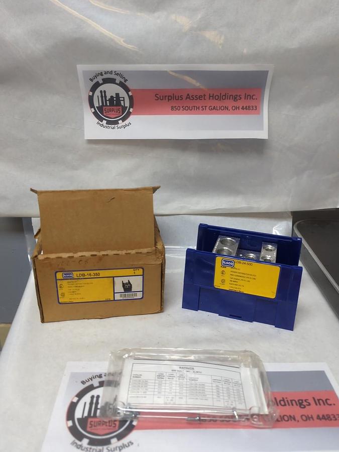 ILSCO,LDB-16-350,SNAPLOC POWER DISTRIBUTION BLOCK 30 AMP NOS