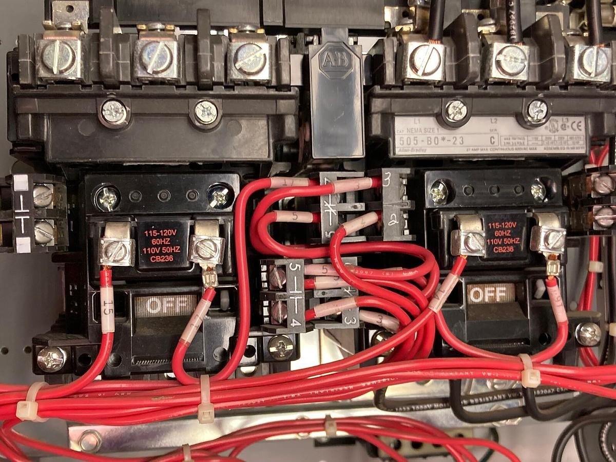 Used Allen-Bradley,2106,Size 1 Fused MCC 20 Inch Reversing Starter Feeder Bucket