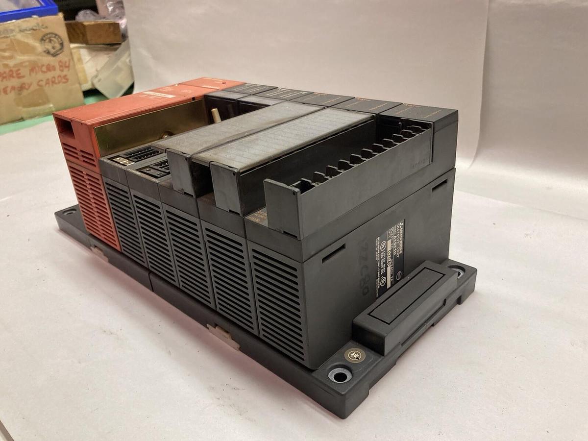 Used Mitsubishi,A1S61PN A1SX42-S2 A1SH42 A1SY10,RACK,Assembly