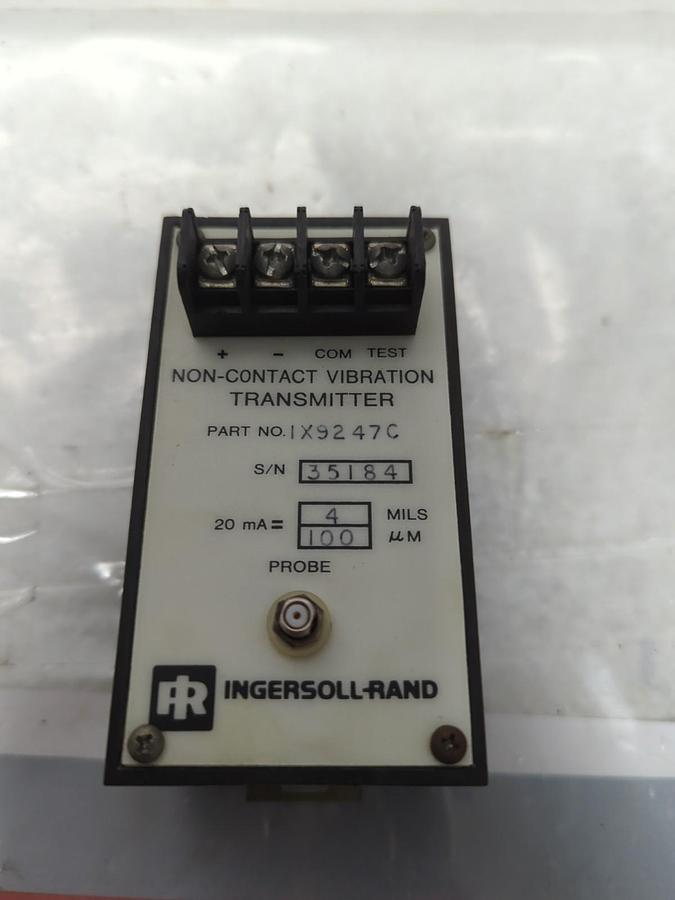 Used INGERSOL-RAND,IX9247C,NON-CONTACT VIBRATION TRANSMITTER 4 MILS 100uM PRE-OWNED