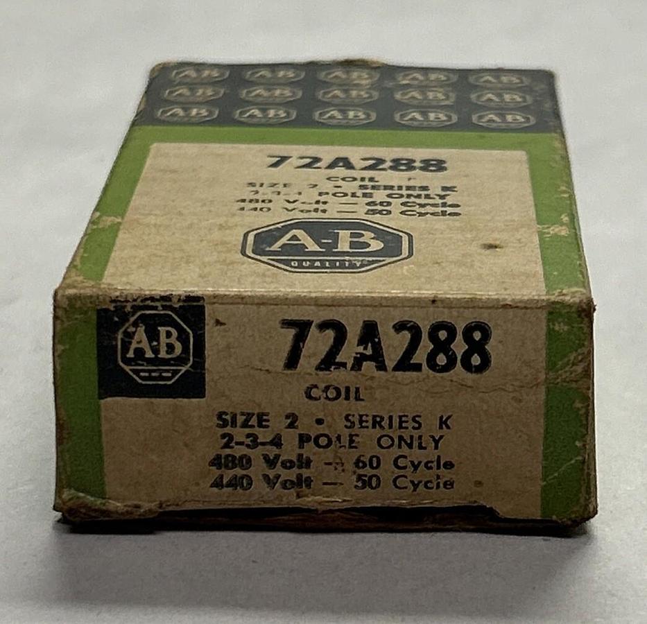 Used ALLEN BRADLEY,72A288,SIZE 2 COIL NEW
