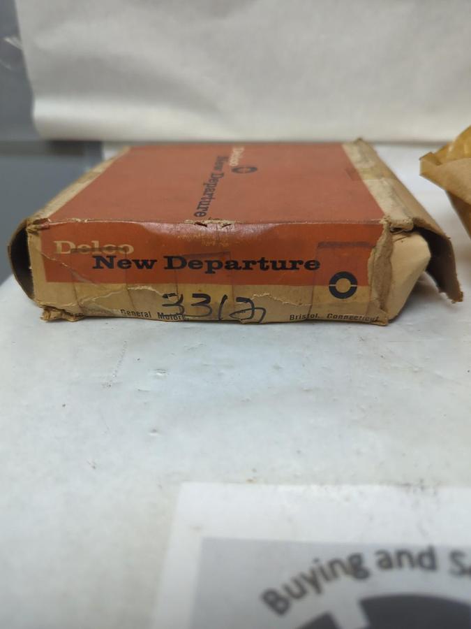 NEW DEPARTURE/DELCO,3312,DEEP GROOVE BALL BEARING SINGLE METAL SHIELDED NOS