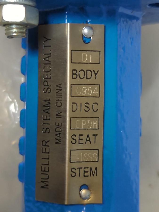 MUELLER,871NB,6 INCH BUTTERFLY VALVE  06.0.871NB61 MISSING LEVER AND BOX NOS