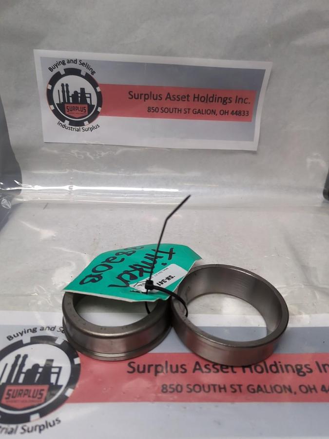 Used TIMKEN,3820B,ROLLER BEARING FLANGED CUP LOT FO 2 PRE-OWNED