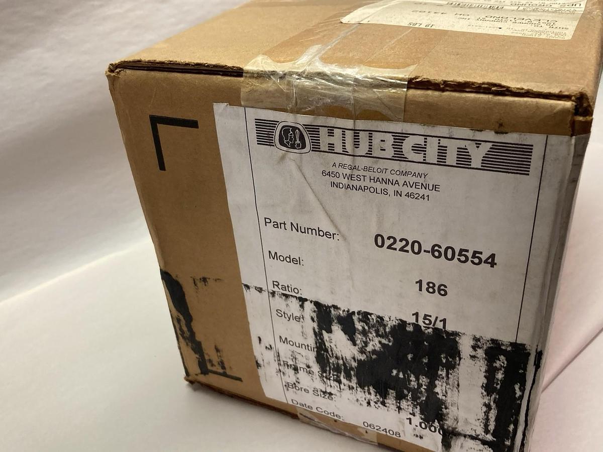 Used Hub City,0220-60554,Speed Reducer Model 186 Ratio 15:1 Frame 56C