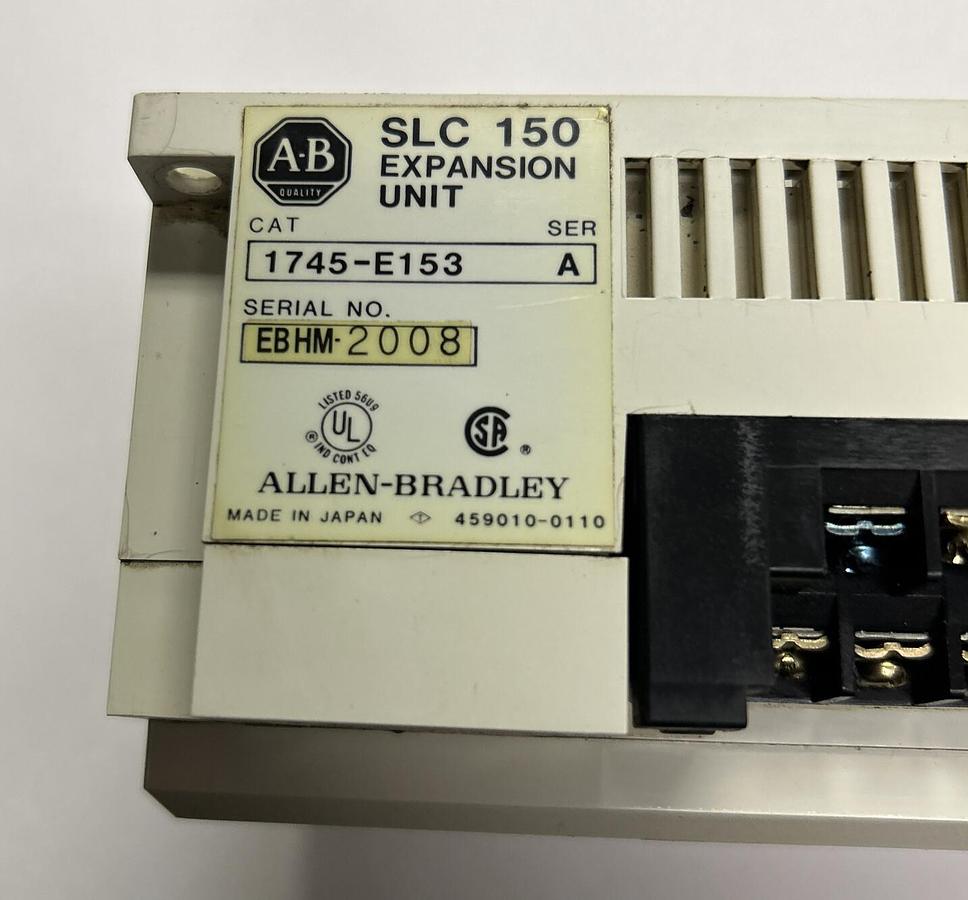 Used ALLEN BRADLEY,1745-E153,SER A EXPANSION UNIT