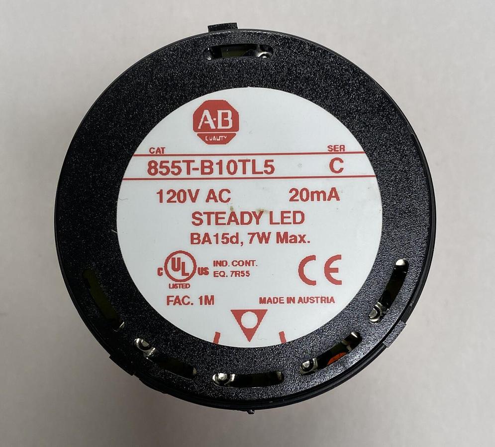 Used Allen-Bradley,855T-B10TL5,Orange Steady Light