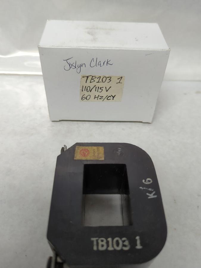 Used JOSLYN CLARK,TB103-1,COIL 110/115V 60HZ/CY PRE-OWNED
