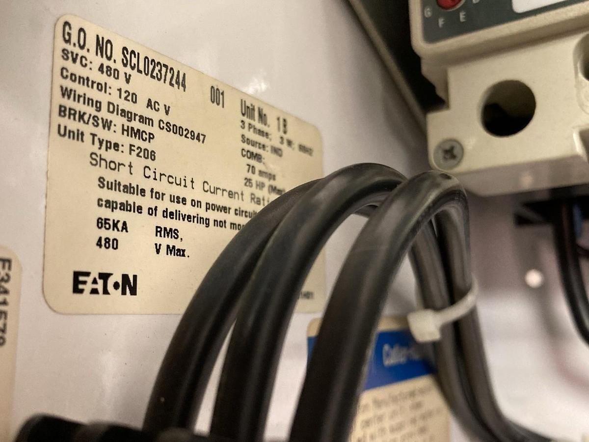 Eaton,2100 F206,12 Inch MCC Starter Bucket 30A 120Vac