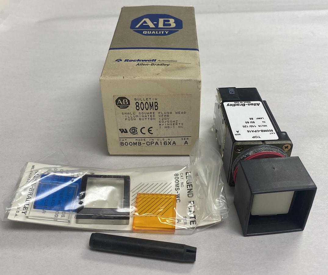 ALLEN BRADLEY,800MB-CPA16XA,Illuminated Push Button NOS
