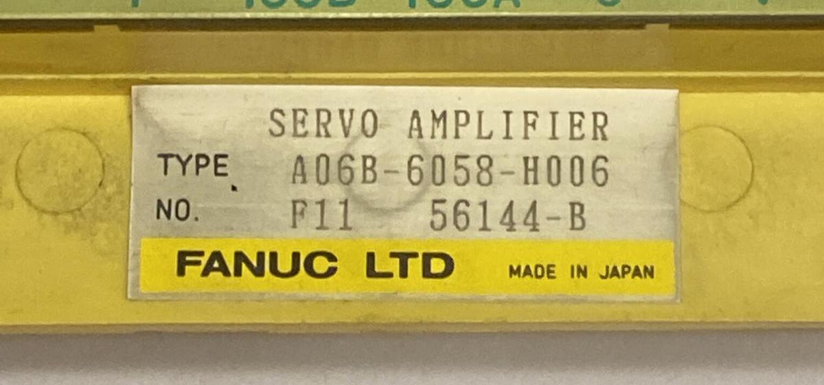 Used FANUC,A06B-6058-H006,SERVO DRIVE SERVO AMPLIFIER