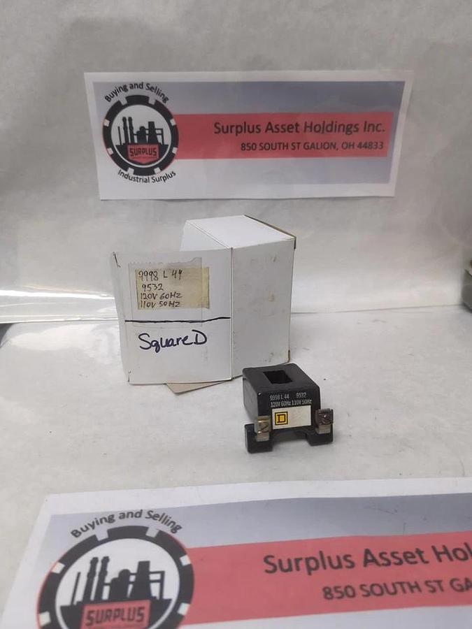 Used SQUARE D,9998 L 44 9532,COIL 120V 60HZ 110V 50HZ PRE-OWNED