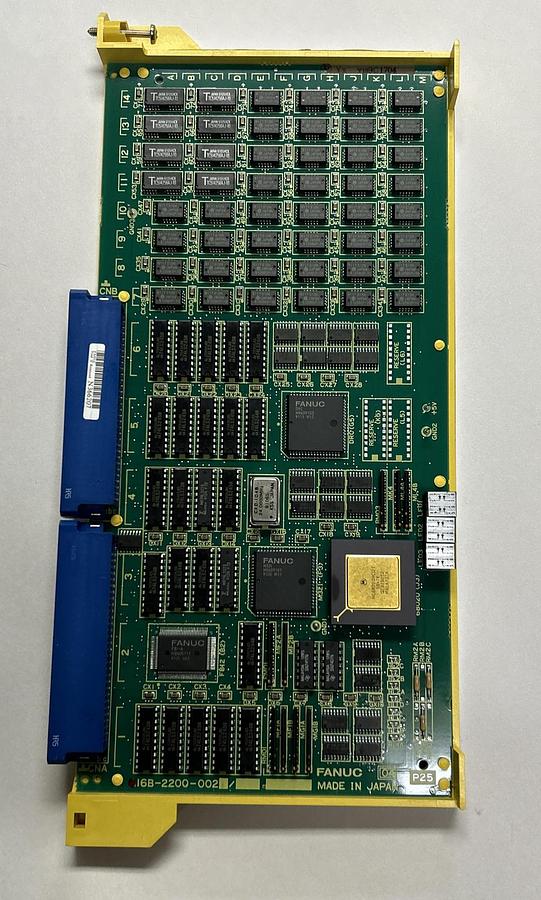 Used FANUC,A16B-2200-002,BASE 2 BOARD WITH ADD MEMORY 15 A CONTROL BOARD