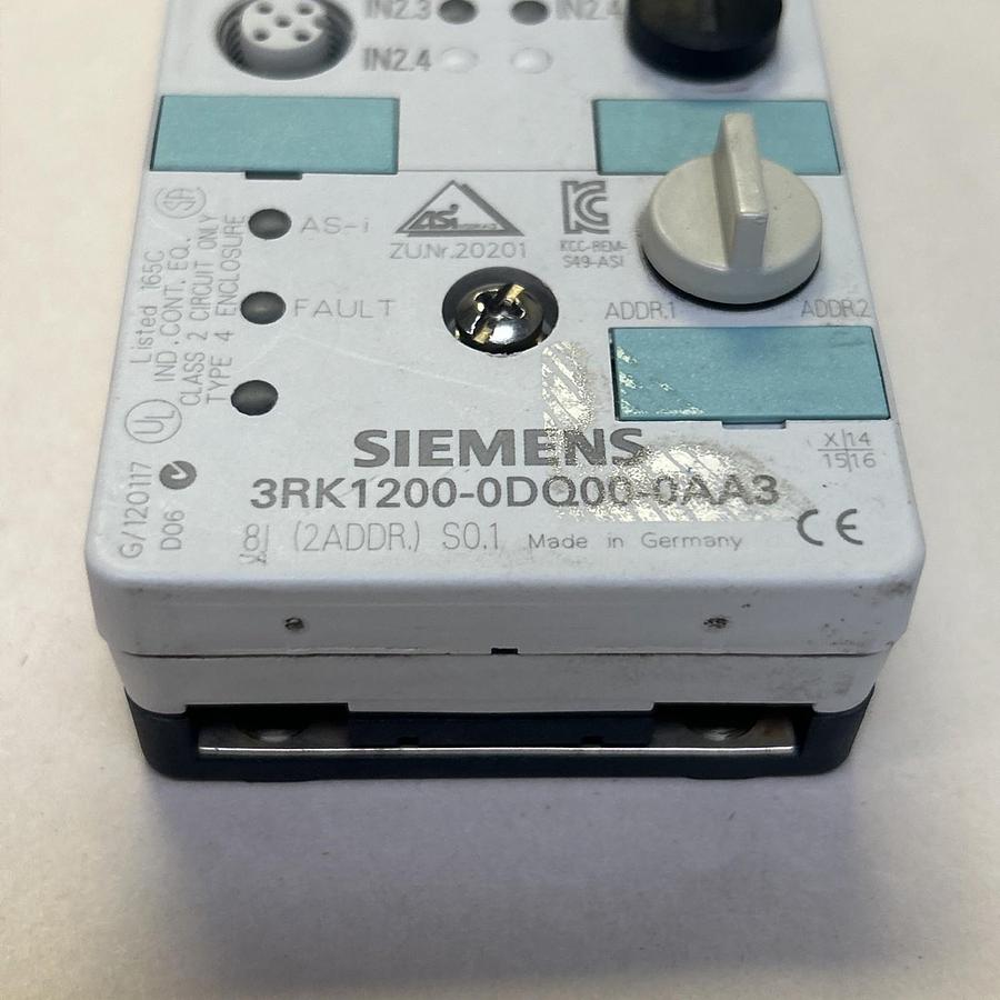 Used SIEMENS,3RK1200-0DQ00-0AA3,AS-I COMPACT MODULE