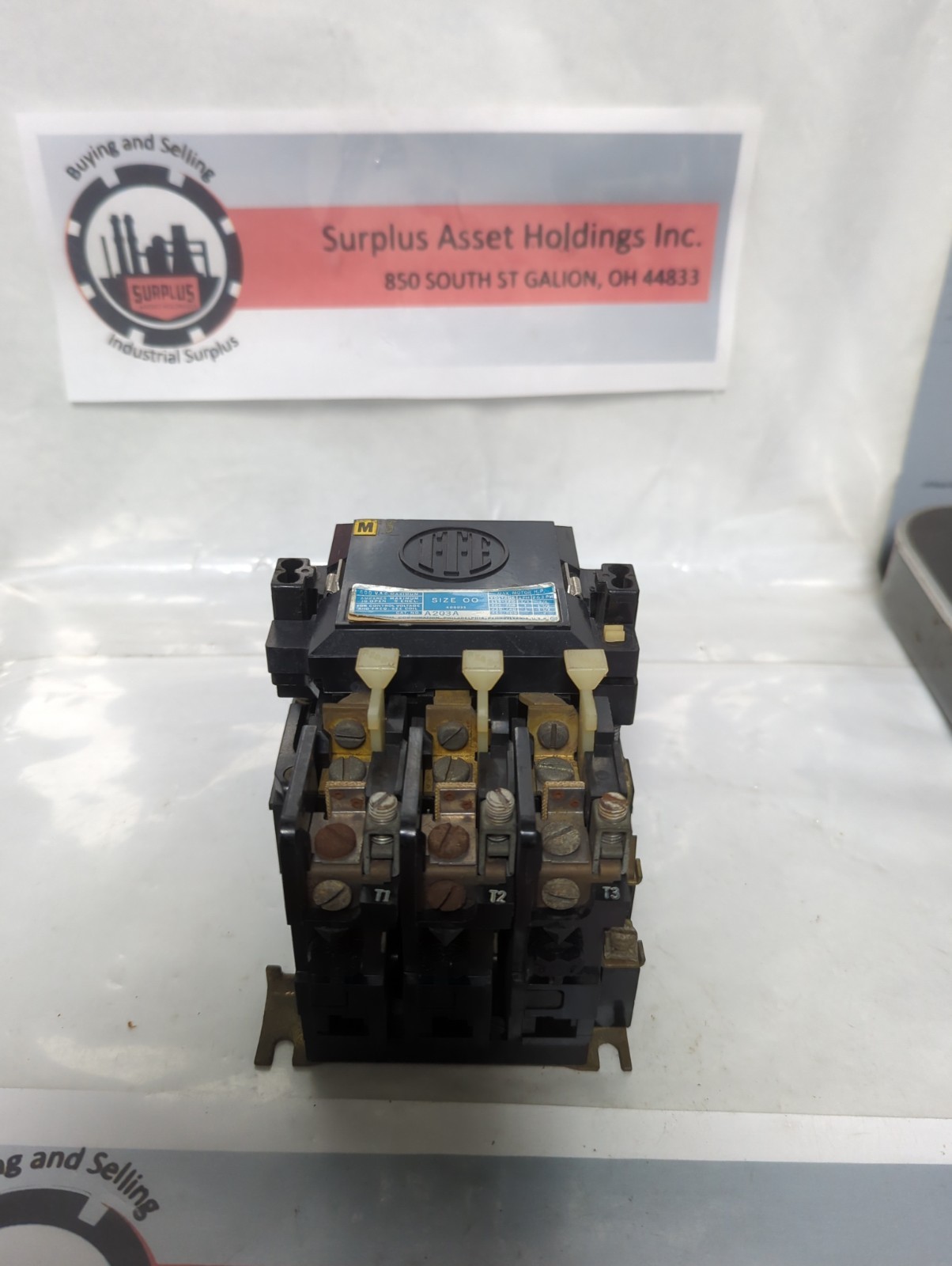 Used ITE,A203A,MOTOR STARTER SIZE 00 PRE-OWNED