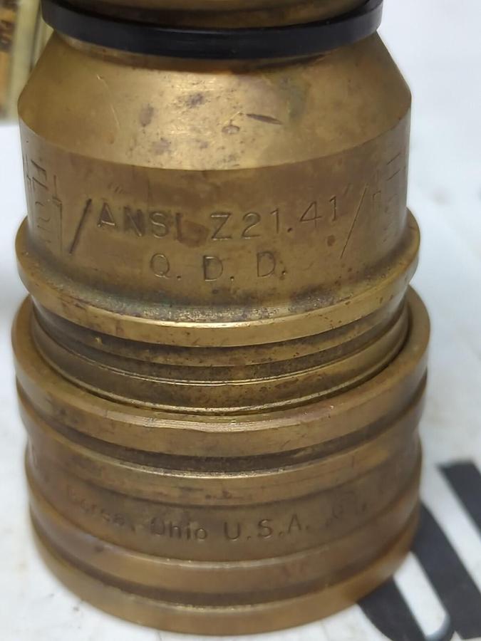 HANSEN COUPLING,ANSI Z21.41,GAS-MATE COUPLING FITTING 1/2PSIG NOS