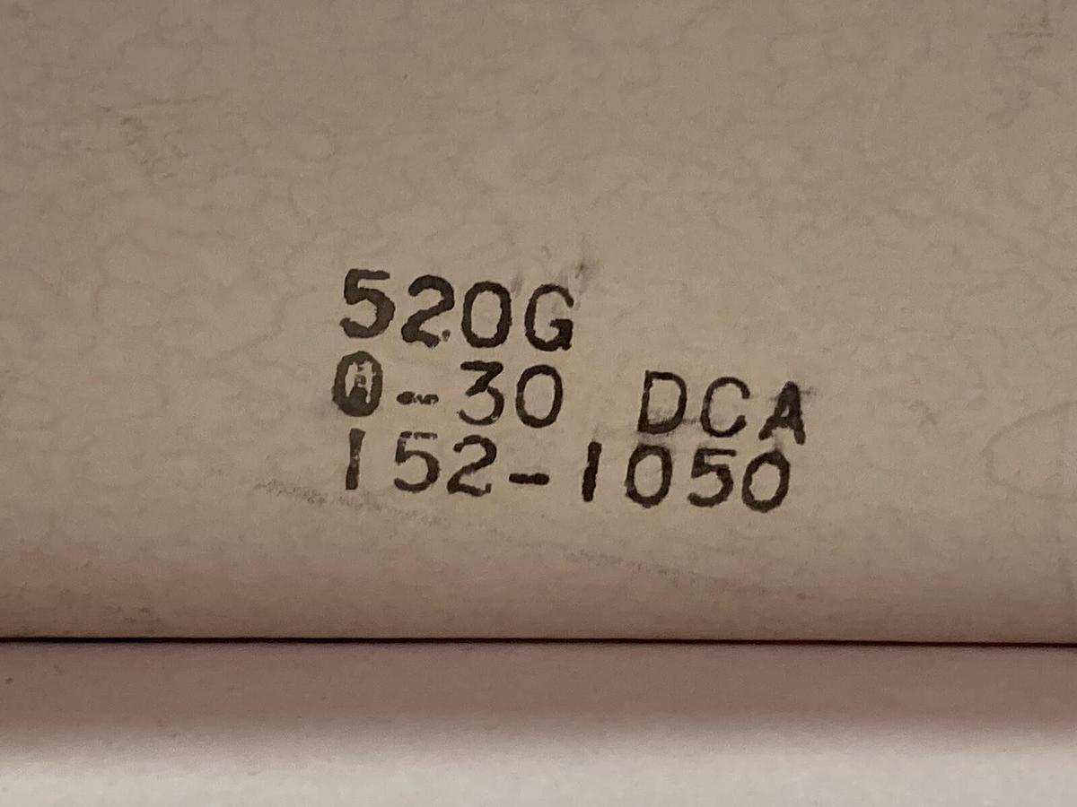 Triplett,520-G,D.C. Ampers Panel Meter 0-30 DCA