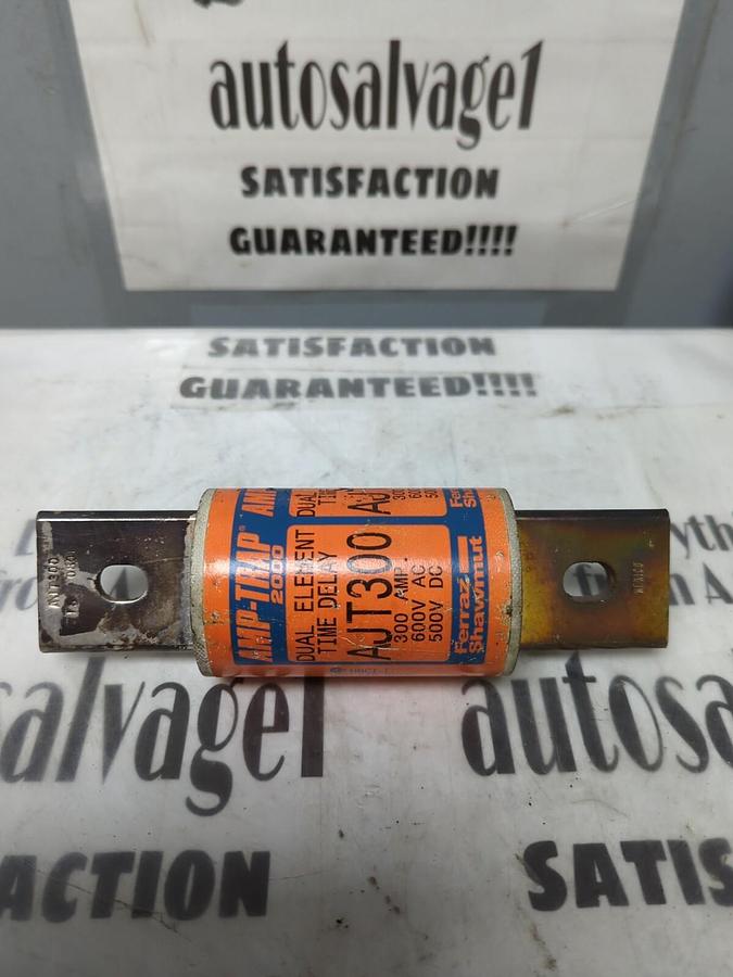FERRAZ SHAWMUT,JT300,DUAL ELEMENT TIME DELAY AMP TRAP FUSE NOS