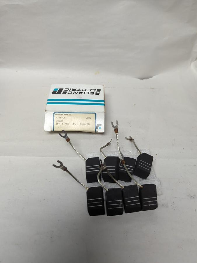 RELIANCE ELECTRIC,3306-DE,CARBON BRUSHES BOX OF 8 PIECES NOS