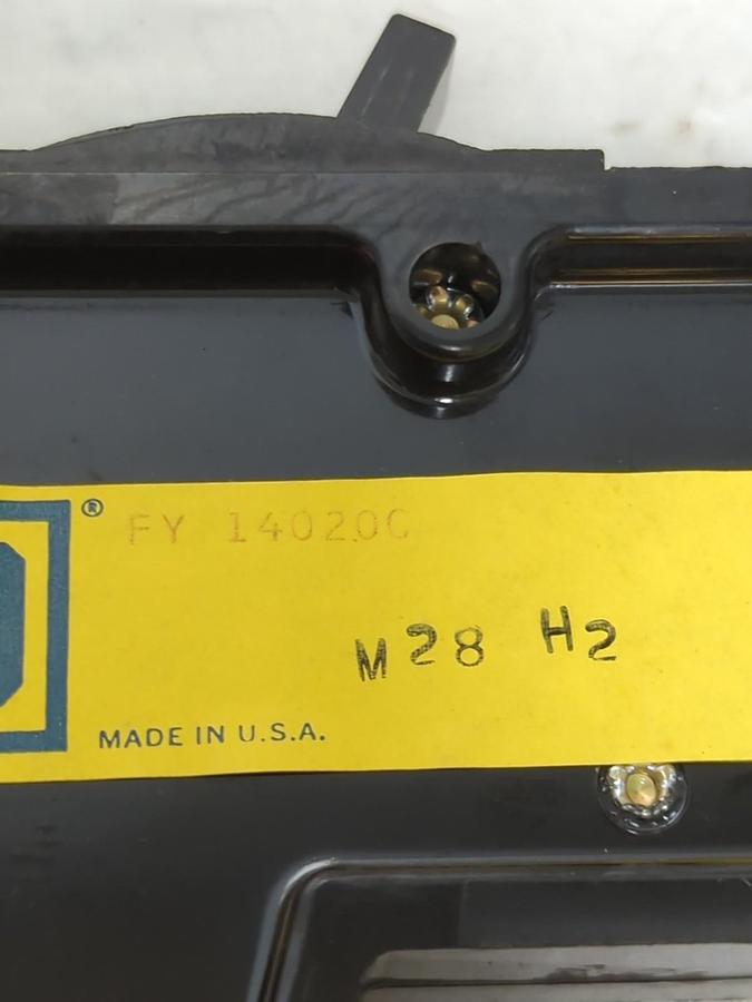 Used SQUARE D,FY14020C,I-LINE CIRCUIT BREAKER 1-POLE 20 AMP LOT OF 2 PRE-OWNED