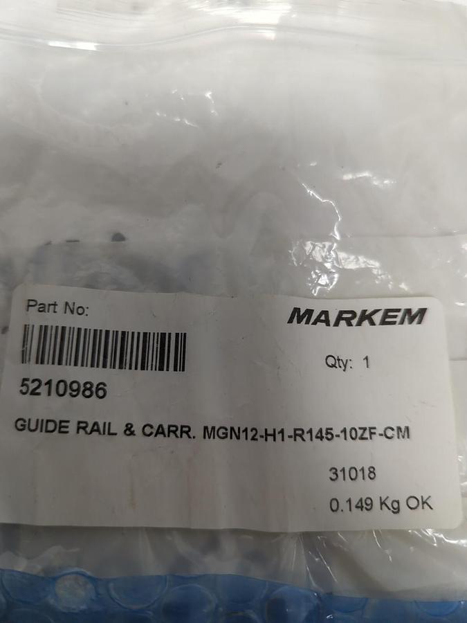 Used MARKEM,MGN12-H1-R145-10ZF-CM,GUIDE RAIL & CARRIER NEW