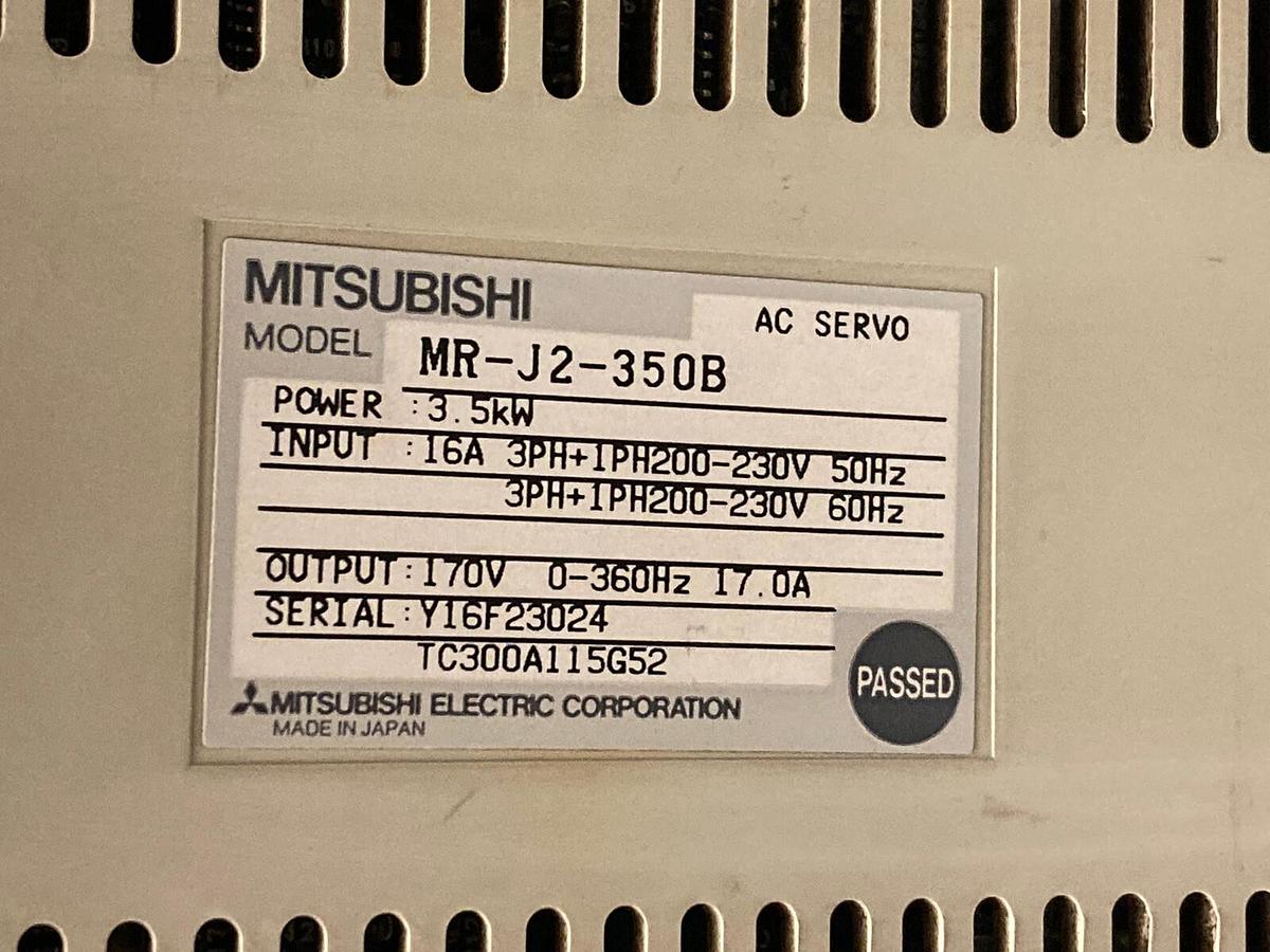 Used Mitsubishi,MR-J2S-350B,AC Servo Amplifier 16A  200-230V